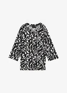 T-shirt à col rond, manches 3/4, bonprix