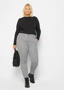 Lot de 2 T-shirts manches longues en coton extensible, bonprix