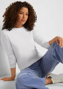 Langarmshirt mit reiner Bio-Baumwolle (2er Pack), bonprix