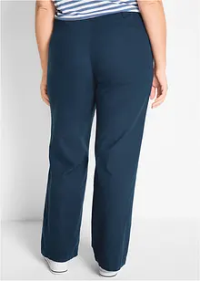 Pantalon en lin majoritaire avec taille élastiquée, bonprix