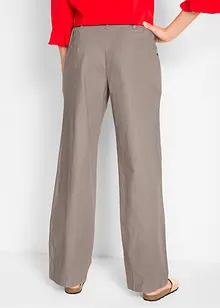 Pantalon en lin majoritaire avec taille élastiquée, bonprix