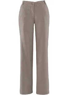 Pantalon en lin majoritaire avec taille élastiquée, bonprix