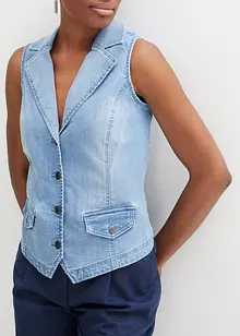 Gilet sans manches en jean extensible, bonprix