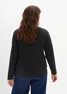 Lot de 2 T-shirts manches longues près du corps, bonprix