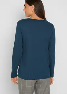 Lot de 2 T-shirts manches longues près du corps, bonprix