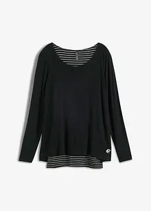 Longshirt mit Langarm doppellagig, bonprix