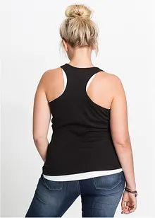 2er-Pack Ripp-Tanktop, bonprix