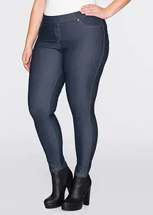 Legging aspect jean en coton mélangé, bonprix