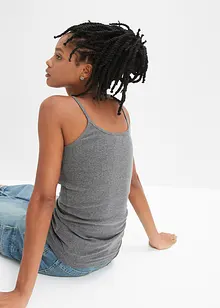 Spaghettiträger-Top aus reiner Baumwolle, 2er Pack, bonprix