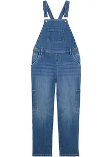 Jeans-Latzhose Mid Waist, bonprix