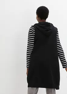 Long gilet sans manches en molleton, bonprix