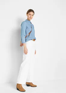 Wide-Leg-Jeans, Mid Waist, Stretch, bonprix