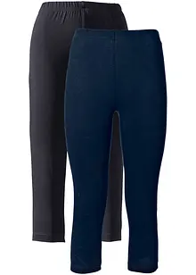 Lot de 2 leggings corsaire étroits, bonprix