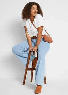 Wide-Leg-Jeans, Mid Waist, Stretch, bonprix