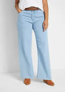 Wide-Leg-Jeans, Mid Waist, Stretch, bonprix