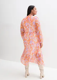 Robe en mousseline à volants en polyester, bonprix