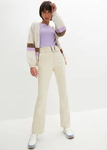 Pantalon stretch avec détail ceinture, bonprix