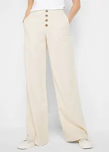 Palazzo-Hose mit Leinen mit extra langem Bein, bonprix
