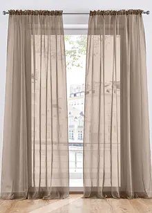 Lot de 2 voilages unis, bonprix
