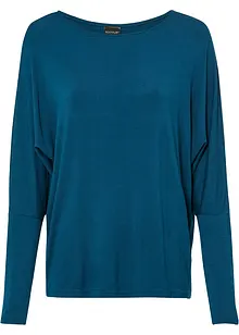 T-shirt manches longues en viscose douce et extensible, bonprix