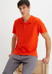 Poloshirt mit Resortkragen, Kurzarm aus Bio Baumwolle, bonprix