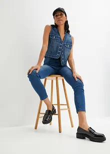 Gilet sans manches en jean extensible, bonprix