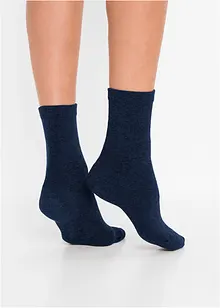 Socken mit druckfreiem Bündchen mit Bio Baumwolle (4er Pack), bonprix