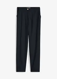 Verkürzte High-Waist-Hose aus Leinen-Viskose-Mix, bonprix