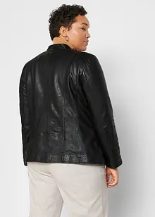 Veste en cuir nappa d’agneau, bonprix