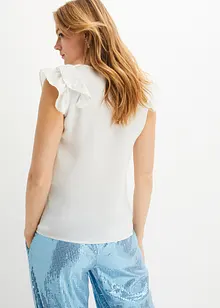 Blouse en satin à volants, BODYFLIRT