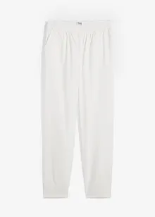 Verkürzte Hose mit Leinen und High-Waist-Bequembund, bonprix