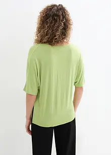 Long-Shirt mit V-Ausschnitt und Fledermausärmeln, bonprix