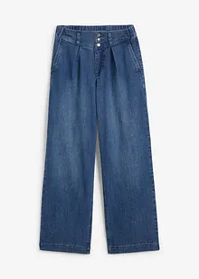 Jean large taille haute et élastiquée, bonprix