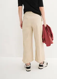 High Waist-Twillhose, 7/8-Länge, bpc bonprix collection