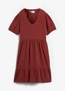 Robe ample en gaze de coton, avec poches, bonprix