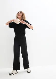 Jersey-Jumpsuit mit weitem Bein, bonprix