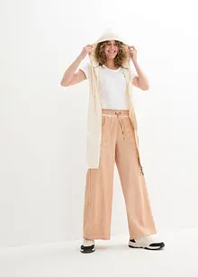 High-Waist-Sweathose mit Cargo Details, knöchelfrei, bonprix