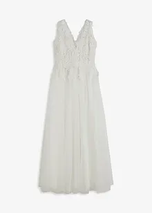 Robe de mariée en tulle et dentelle, bonprix