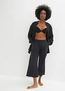 Culotte Pyjamahose mit Eingriffstaschen aus Bio-Baumwolle, bonprix