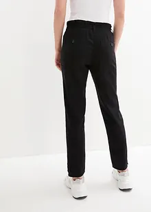 Leinenhose mit Taschendetails und Knöpfen am Saum, bonprix