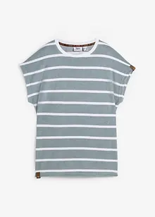 Frottee-Shirt mit Streifen, kurzarm, bonprix