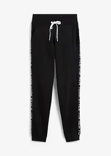 Sweathose mit Bündchen und Statement-Druck, bonprix
