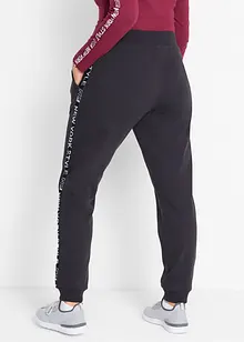 Sweathose mit Bündchen und Statement-Druck, bonprix