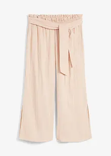 Pantalon 3/4 de plage en mousseline, bonprix