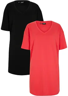 Oversize-Kleid mit aus reiner Baumwolle (2er Pack), bonprix