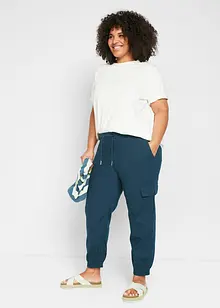 Pantalon cargo avec lin, bonprix