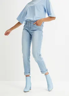 Jean droit taille mi-haute, extensible, bonprix