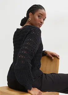 Cardigan ajouré, bonprix