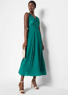 Robe longue brodée de sequins, bonprix