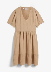 Oversized-Kleid aus Baumwoll-Musselin, bonprix